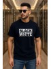 ELZE MODA BLACK-WHİTE BASKILI OVERSİZE T-SHİRT