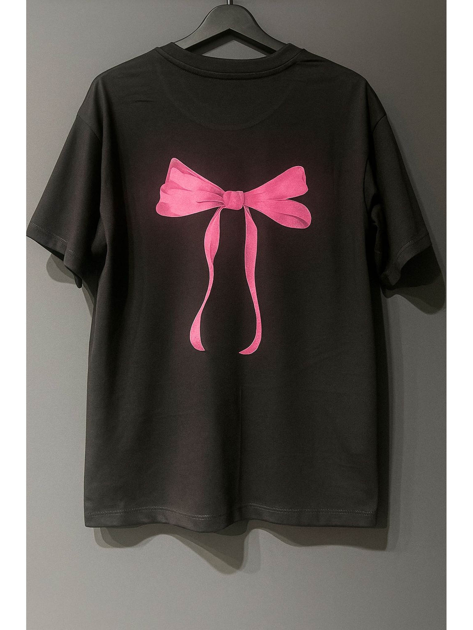 ELZE MODA SIRT BASKILI KURDALE DESENLİ OVERSİZE T-SHİRT