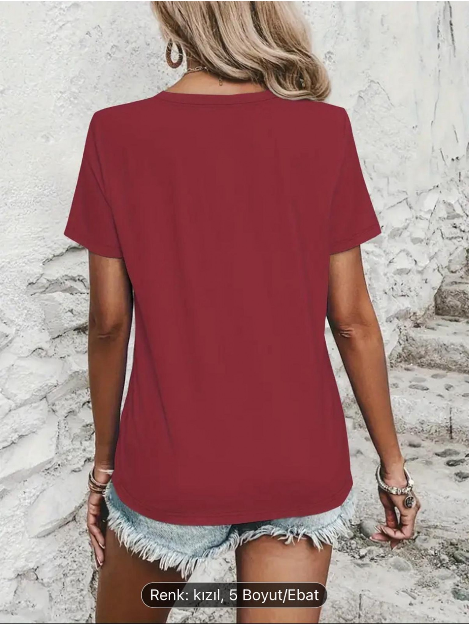 ELZE MODA MARGARİTA BASKILI OVERSİZE T-SHİRT