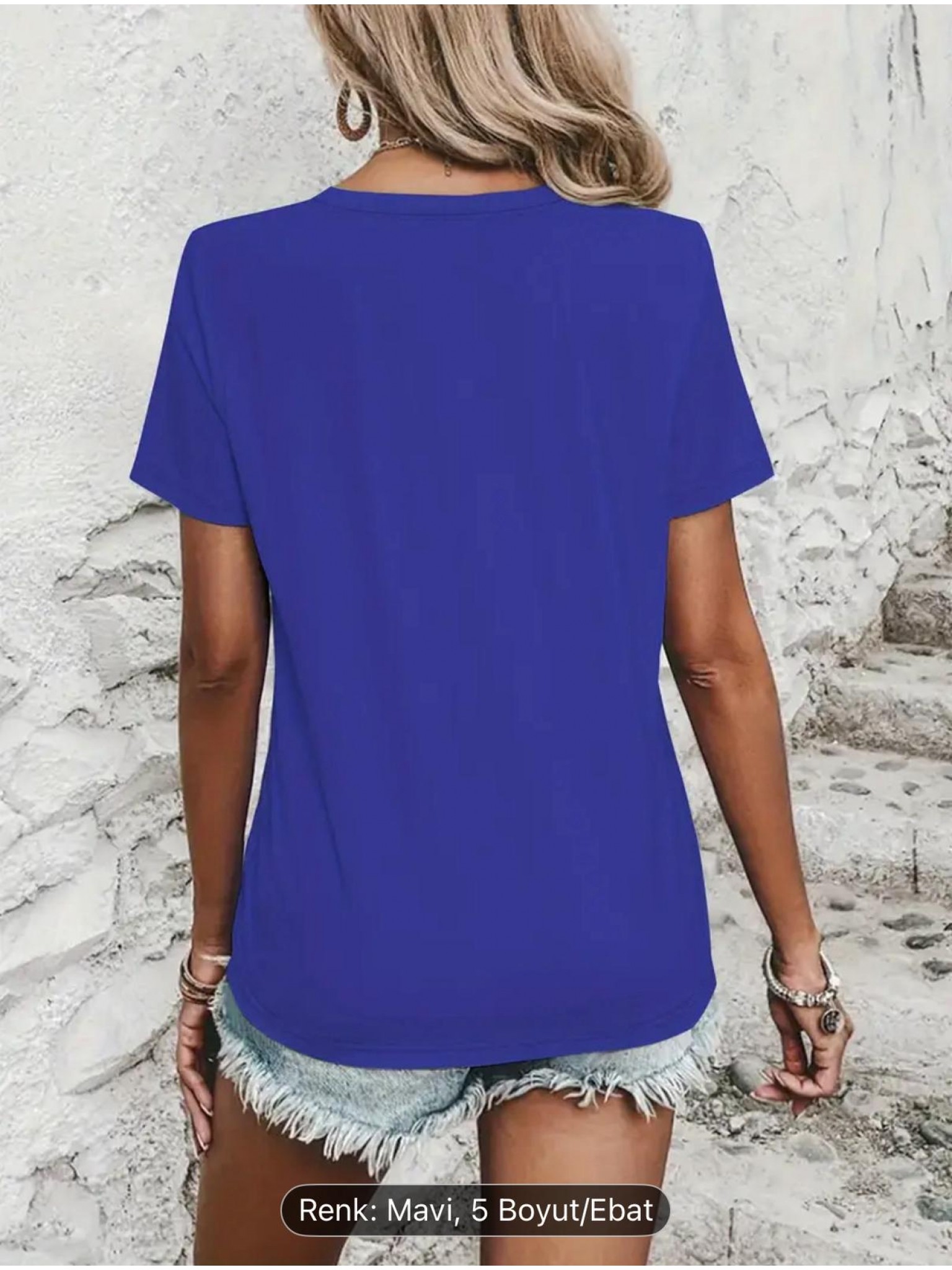 ELZE MODA MARGARİTA BASKILI OVERSİZE T-SHİRT